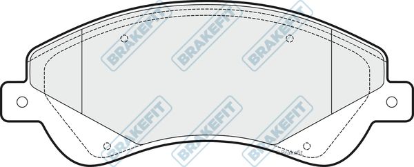 APEC BRAKING Комплект тормозных колодок, дисковый тормоз PD3094